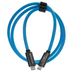 Kondor Blue Thunderbolt 4 USB 4.0 Type C cable Blazing 40G Speeds 5A 100W straight 3Ft