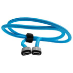 Kondor Blue Thunderbolt 4 USB 4.0 Type C cable Blazing 40G Speeds 5A 100W straight 3Ft