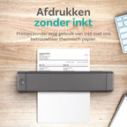Pora&co Thermal A4 printer, grey