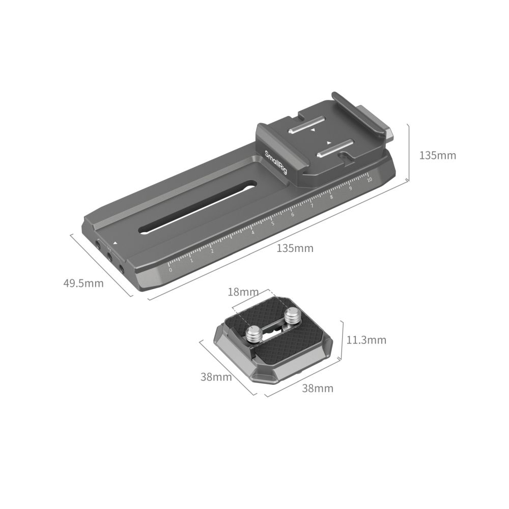 SmallRig HawkLock H38 Manfrotto Quick Release Plate for DJI Stabilisers 4638