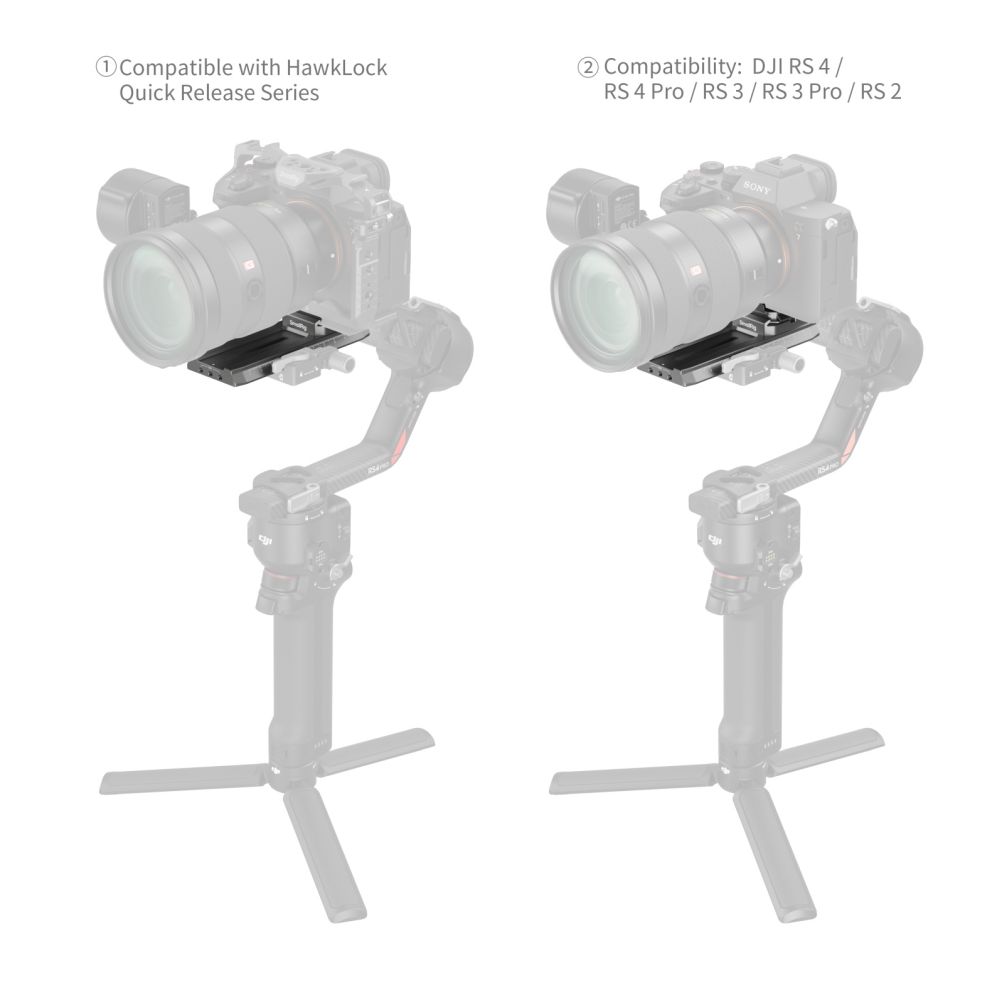 SmallRig HawkLock H38 Manfrotto Quick Release Plate for DJI Stabilisers 4638