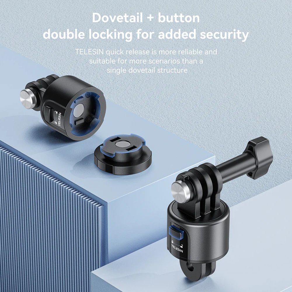 Telesin Magnetic Quick Release Adapter Set