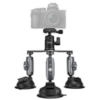 Telesin 3-Arm Suction Mount for GoPro+camera (with 3 suction cups)