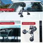 Telesin 3-Arm Suction Mount for GoPro+camera (with 3 suction cups)