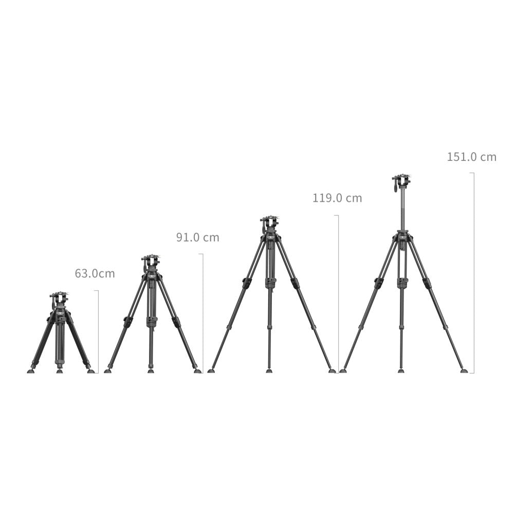 SmallRig Lightweight Video Carbon Fiber Tripod Kit AD-50 Pro 4420