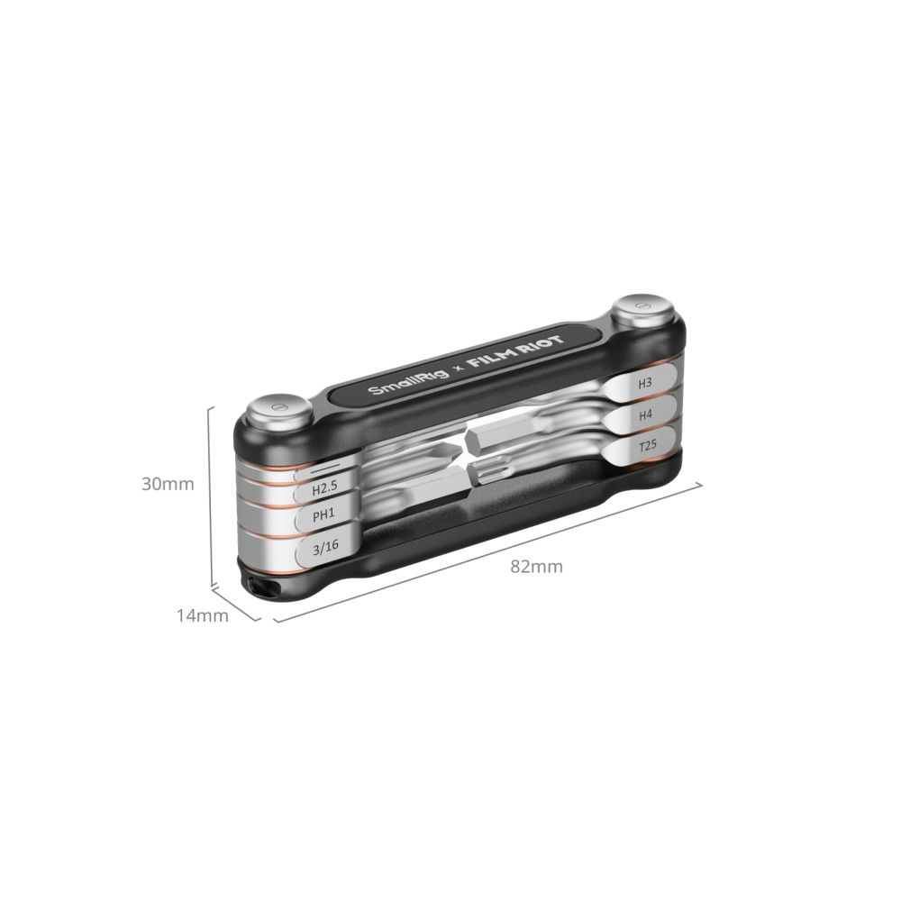 SmallRig x FILM RIOT 7-in-1 Folding Wrench Set with Multiple Angle Positioning (Red) 4811