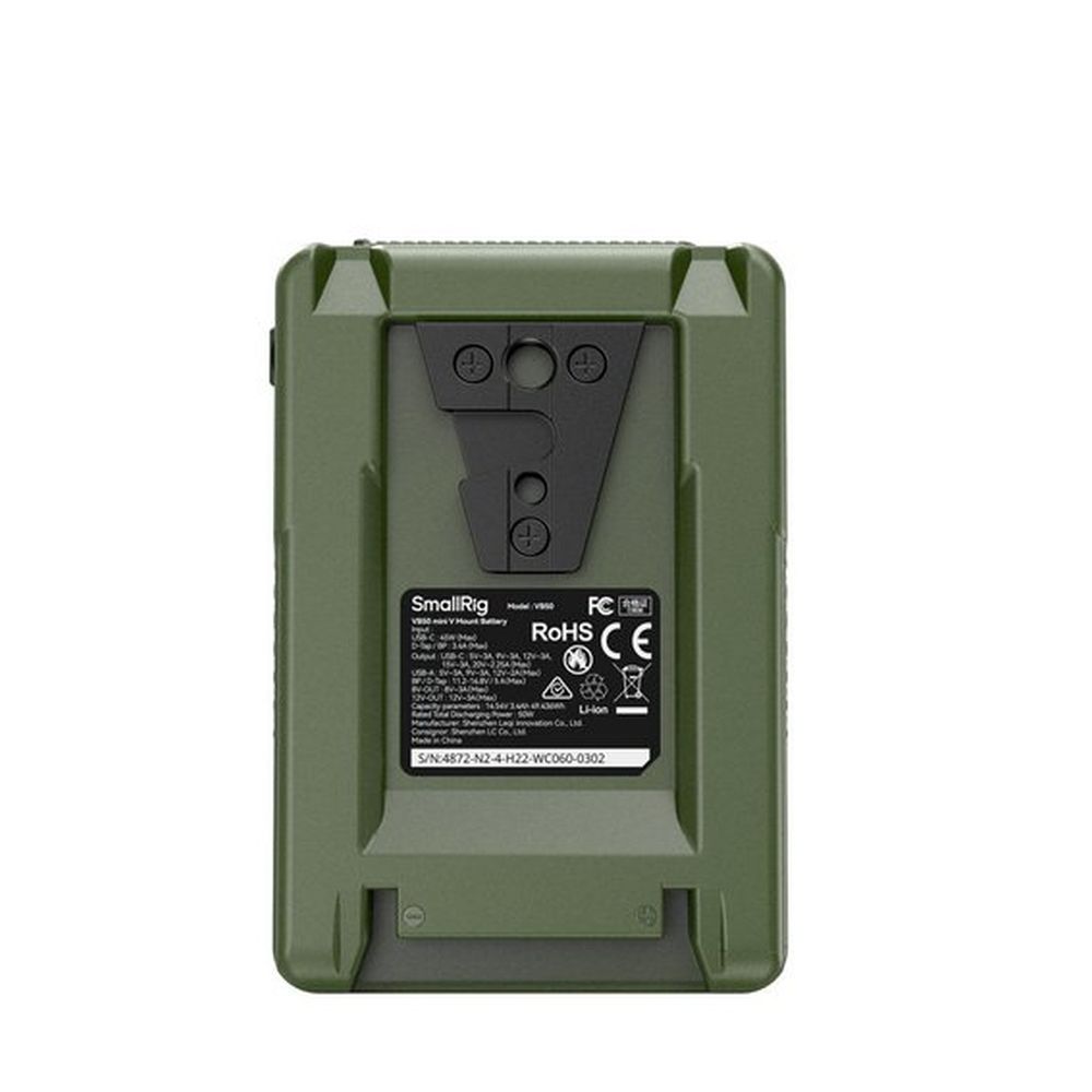 SmallRig 4872 VB50 mini V Mount Battery green