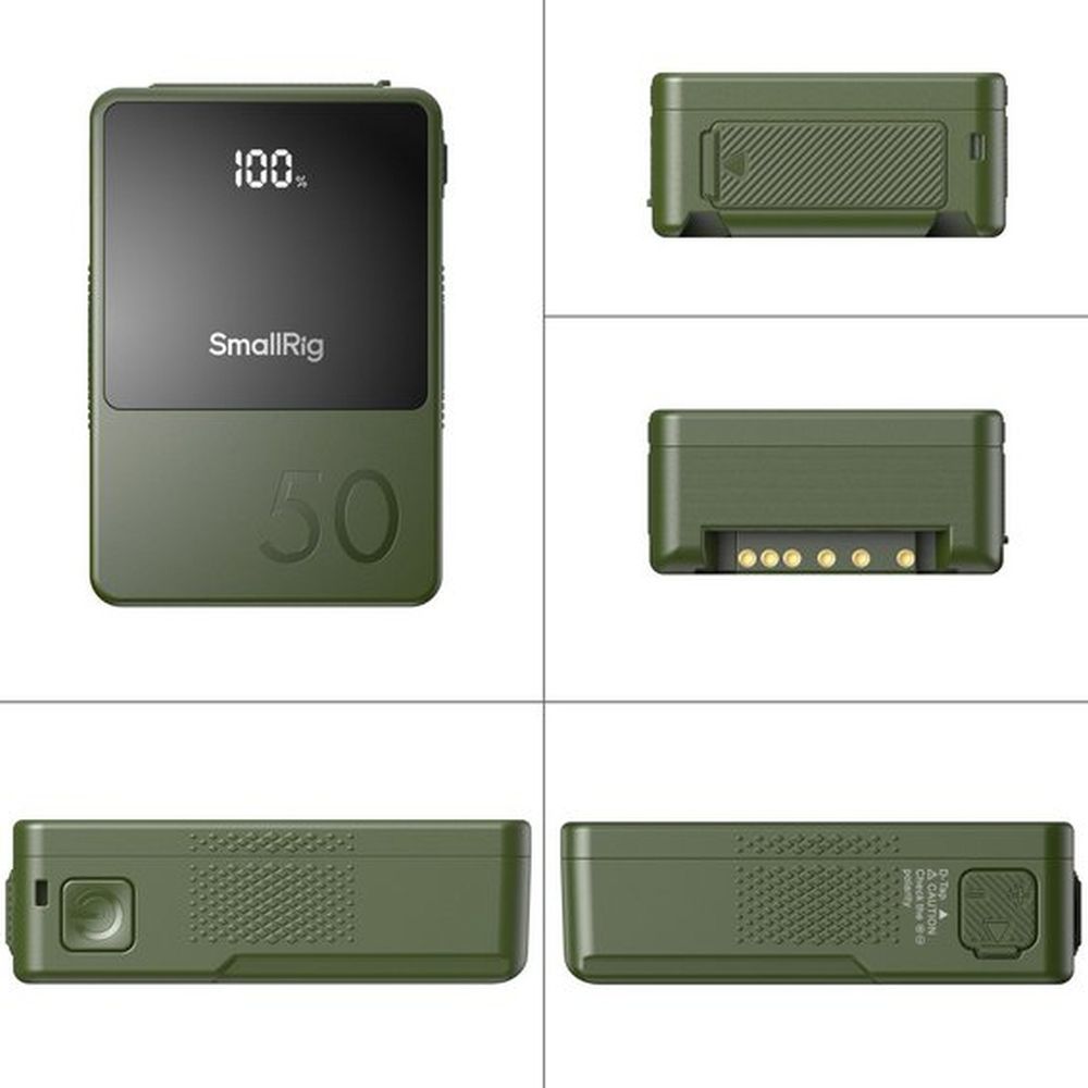 SmallRig 4872 VB50 mini V Mount Battery green