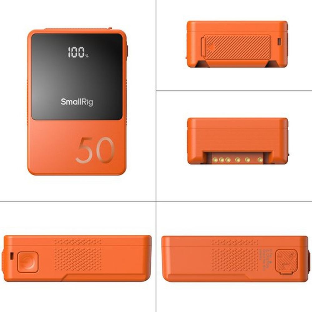 SmallRig 4871 VB50 mini V Mount Battery orange