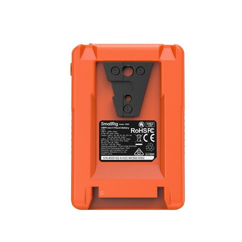 SmallRig 4929 VB99 mini V Mount Battery orange