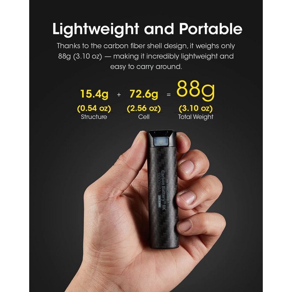 Nitecore Carbon Battery 6K