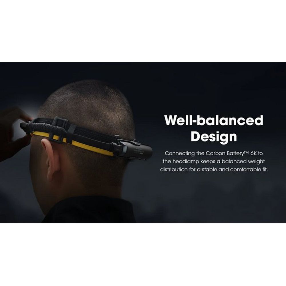 Nitecore Carbon Battery 6K Extended Headlamp Runtime Kit