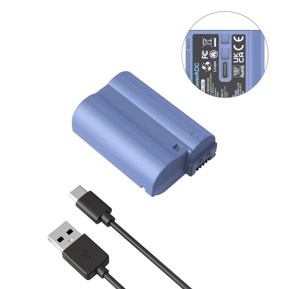 SmallRig 4332B EN-EL15c USB-C Rechargeable Camera Battery Pack