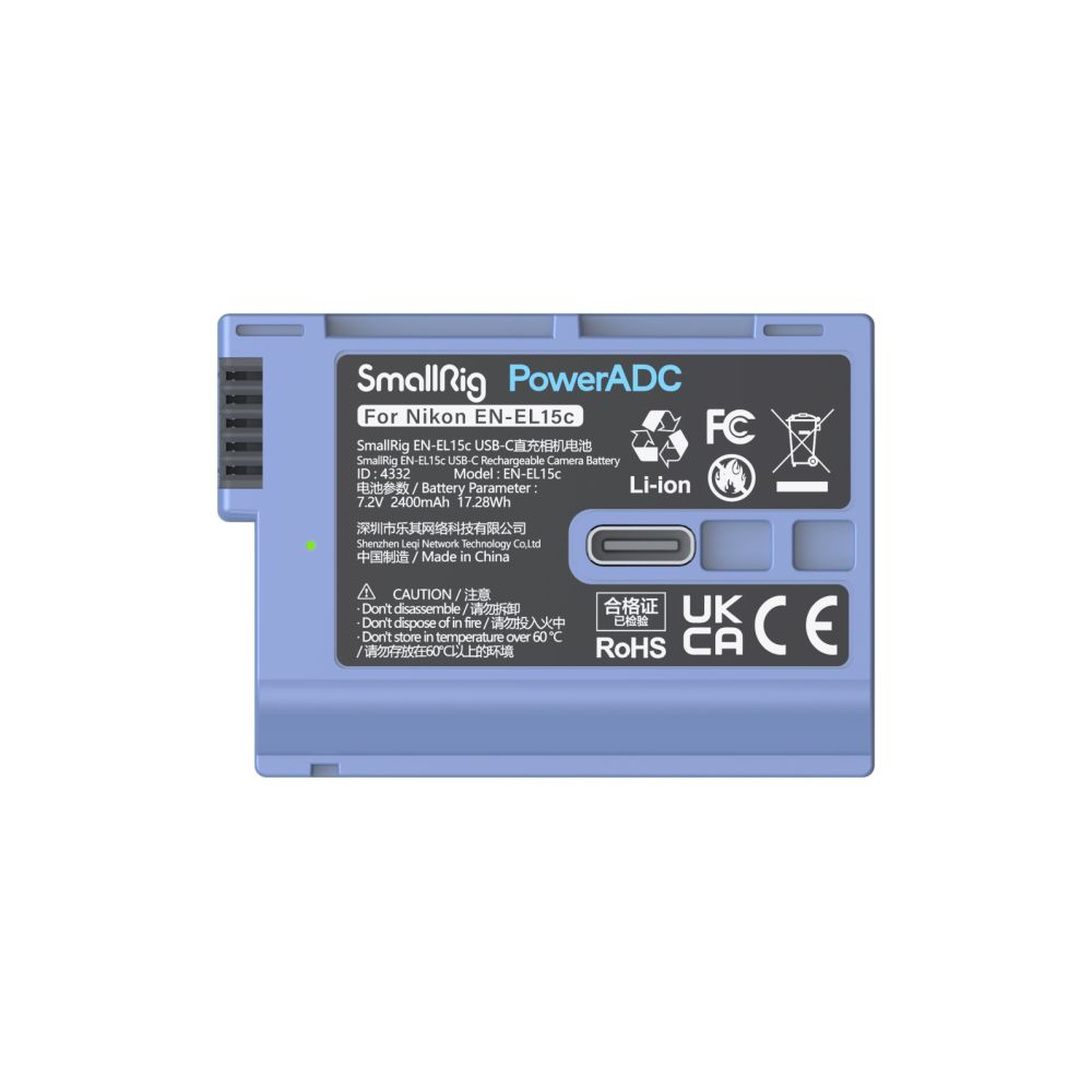 SmallRig 4332B EN-EL15c USB-C Rechargeable Camera Battery Pack