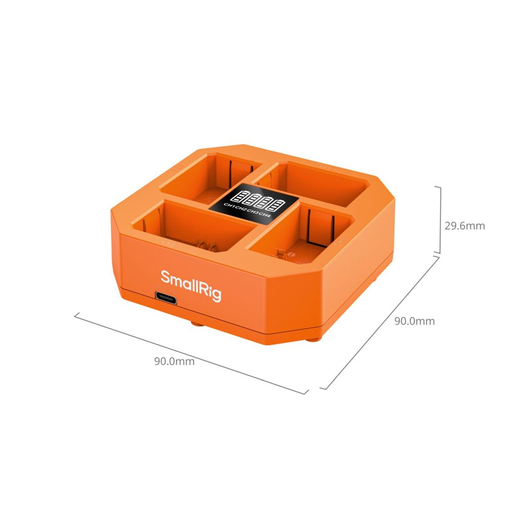 SmallRig 4839 NP-FZ100 4-Channel Camera Battery Charger