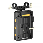 ZGCINE Tiltable V-mount Plate on 15mm rod mount