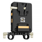 ZGCINE tiltable V-mount Plate / charger on 15mm rod mount