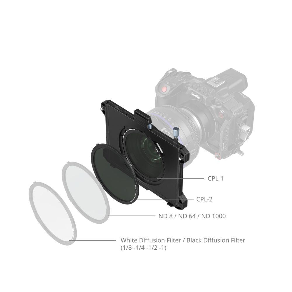 SmallRig 5011 Matte Box Kit With CPL&VND Filters