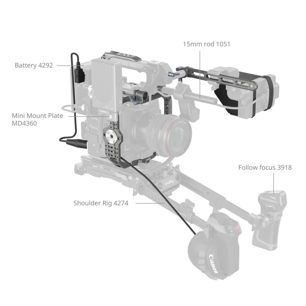 SmallRig 4946 Advanced Cage Kit for Canon C400
