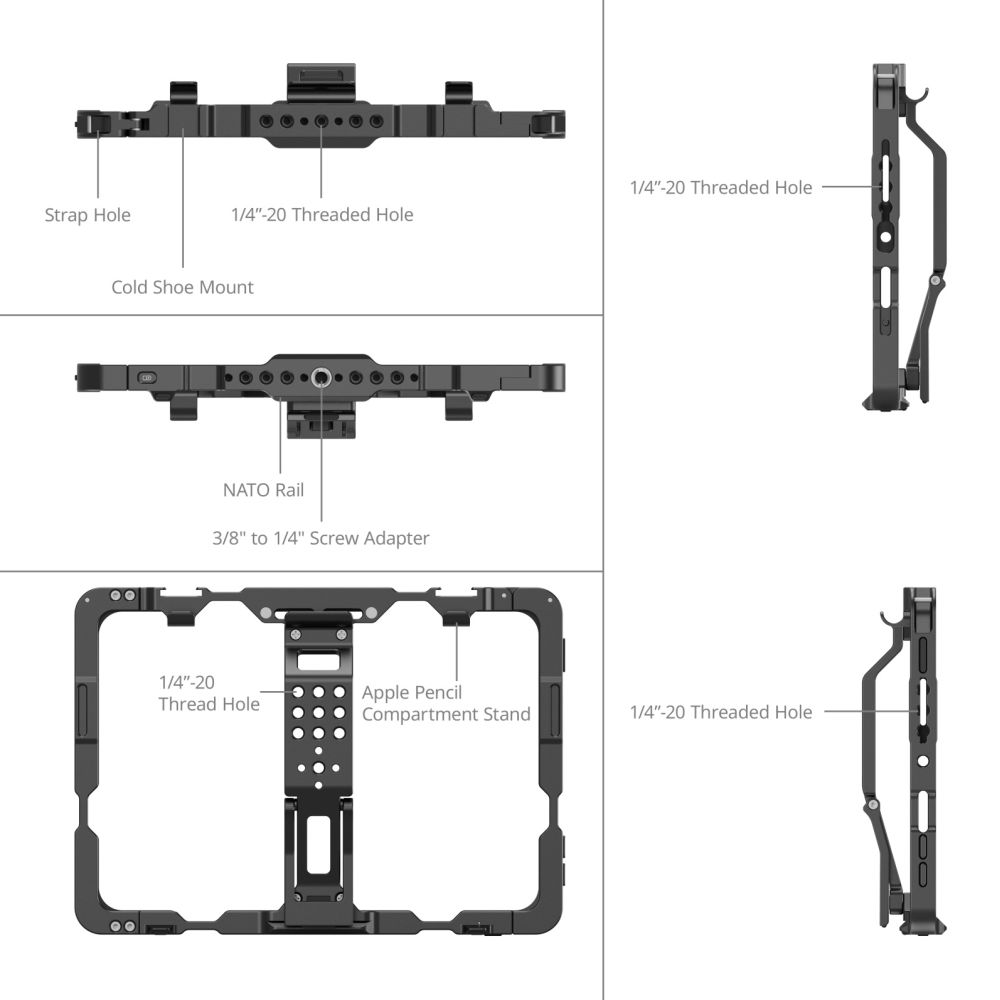 SmallRig MD5058 Cage for iPad mini 6 / A17 Pro