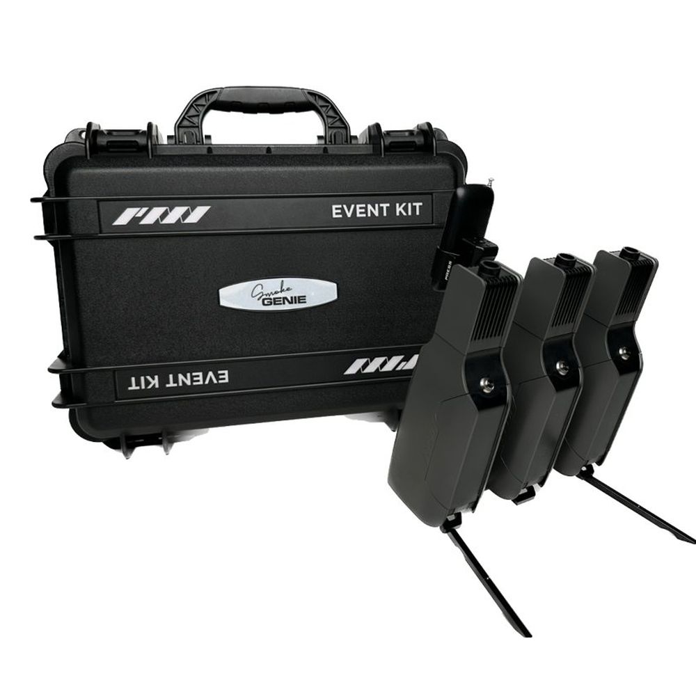 PMI SmokeGENIE Event Kit 3 smoke machines incl. accessories