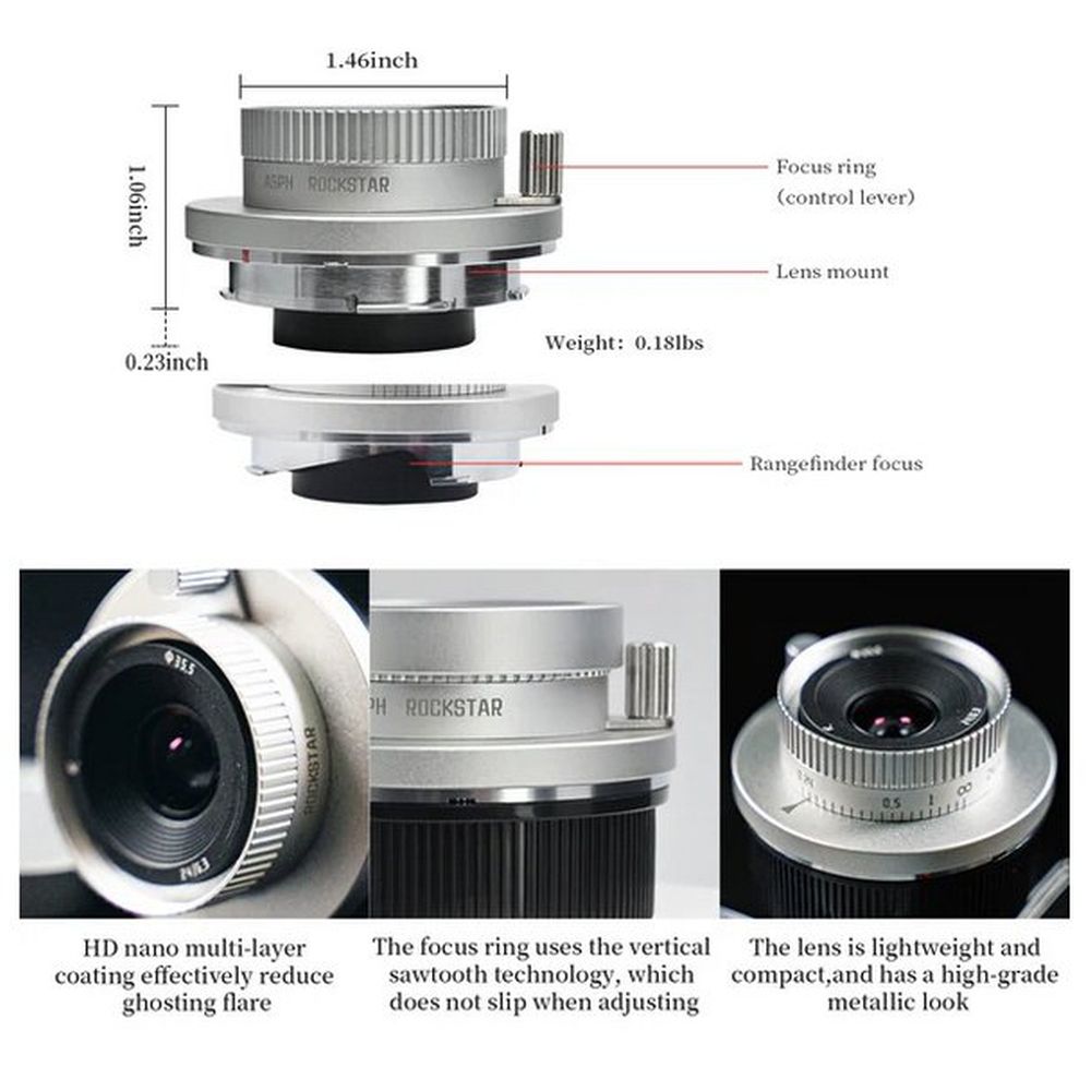 Astrhori 24mm F6.3 Leica M silver (Full frame)
