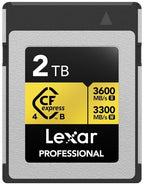 Lexar Professional Gold CFexpress Card Type B R3600/W3300 MB/s – 2TB