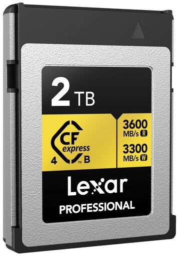 Lexar Professional Gold CFexpress Card Type B R3600/W3300 MB/s – 2TB