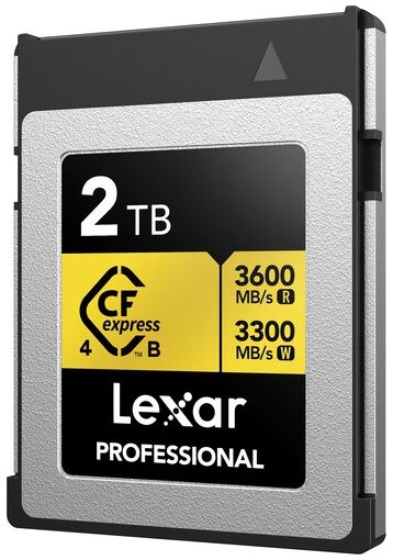 Lexar Professional Gold CFexpress Card Type B R3600/W3300 MB/s – 2TB