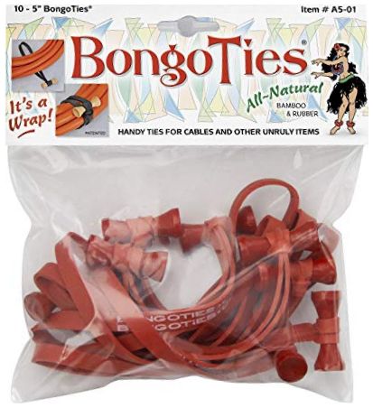 Bongo Ties All-Red 10pcs