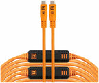 Tether Tools TetherPro Optima 10G USB-C, 31' (9.4m), straight orange