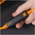 Tether Tools TetherPro Optima 10G USB-C, 15' (4.6m), straight orange