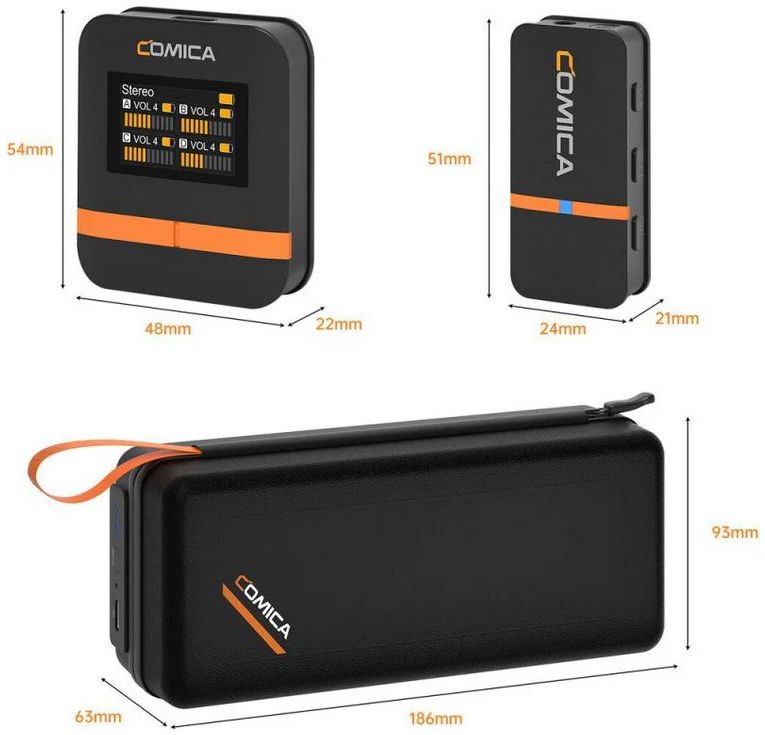 Comica Vimo Q (4 TX, 1 RX) wireless microphone set