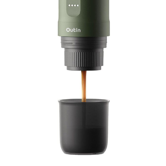 OutIn Nano Portable Electric Espresso Machine – Forest Green