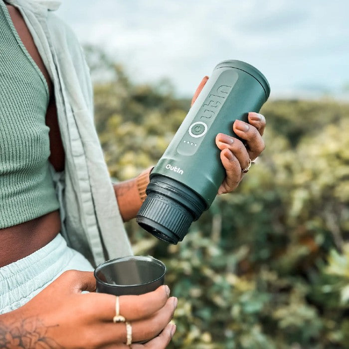 OutIn Nano Portable Electric Espresso Machine – Forest Green
