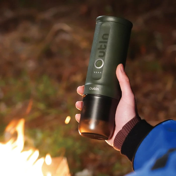 OutIn Nano Portable Electric Espresso Machine – Forest Green