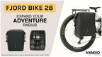 NYA-EVO FJORD BIKE 28 Graphite Black 28L waterproof bicycle roll top pannier