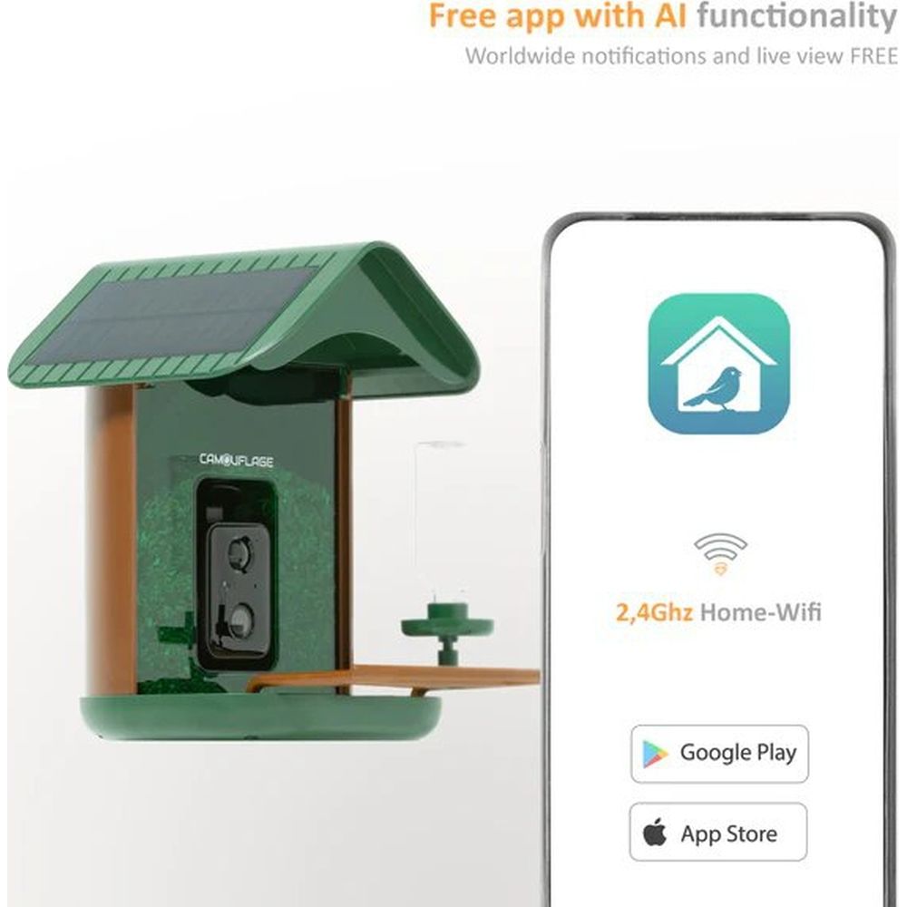 Camouflage EZ-BirdFeed Wildlife Camera
