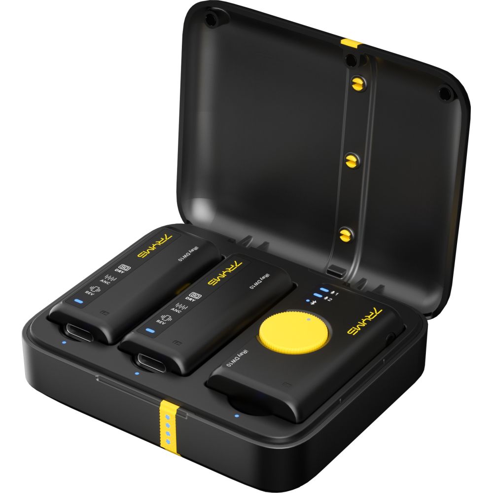 7RYMS iRay DW10 wireless microphone with 2 transmitters + Case, black