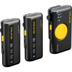 7RYMS iRay DW10 wireless microphone with 2 transmitters + Case, black