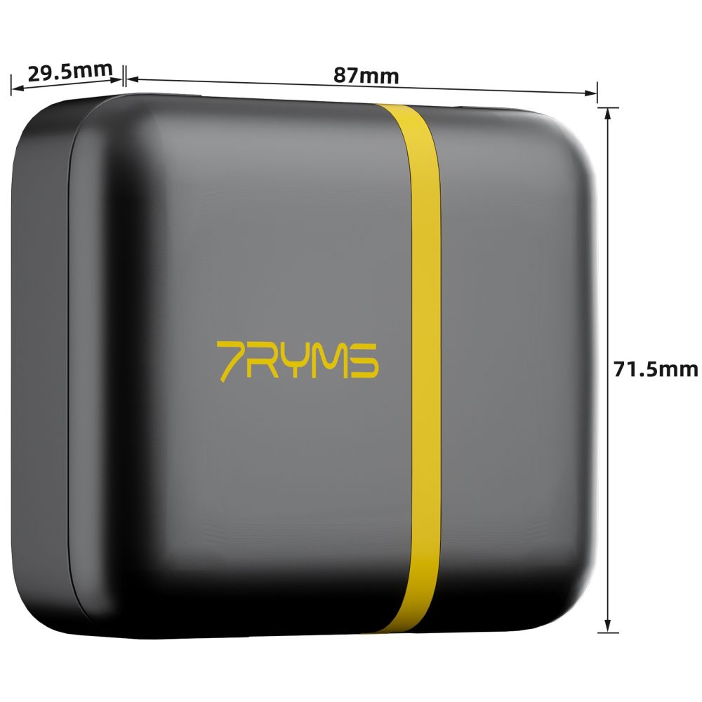 7RYMS iRay DW10 wireless microphone with 2 transmitters + Case, black