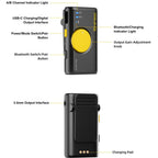 7RYMS iRay DW10 wireless microphone with 2 transmitters + Case, black