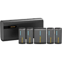 7RYMS iRay DW40 wireless microphone with 4 transmitters, black