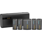 7RYMS iRay DW40 wireless microphone with 4 transmitters, black