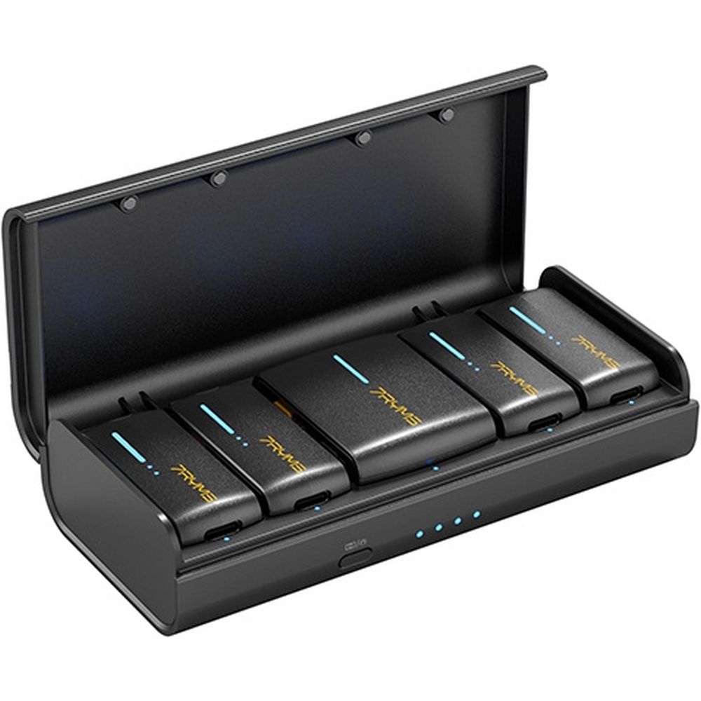 7RYMS iRay DW40 wireless microphone with 4 transmitters, black