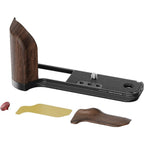 SmallRig 5266 L-Shape Mount Plate with Wooden Handle for Fujifilm GFX 100RF (black)