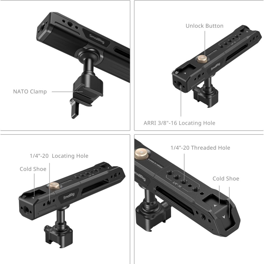 SmallRig 4152 Rotating Top Handle with NATO Clamp