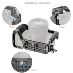 SmallRig 5198 "HawkLock" Quick Release Cage Kit with Silicone Handle for Sony Alpha 7C II / 7CR