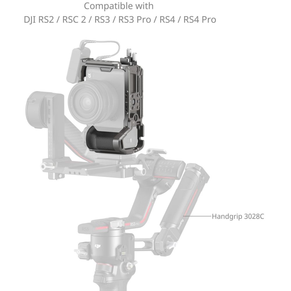 SmallRig 5198 "HawkLock" Quick Release Cage Kit with Silicone Handle for Sony Alpha 7C II / 7CR