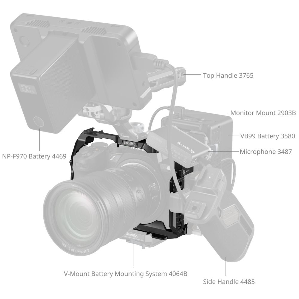 SmallRig 5257 Cage for Nikon Z5 / Z5II / Z6 / Z6II / Z7 / Z7II